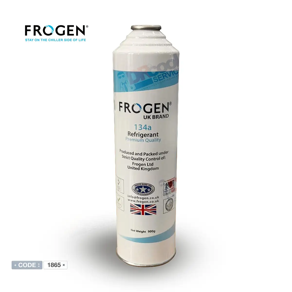 کپسول900 گرمی گاز کولر ماشین R134a انگلیسی Frogen