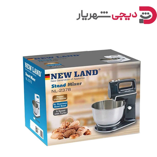 همزن کاسه دار سفید نیولند NL-2378W