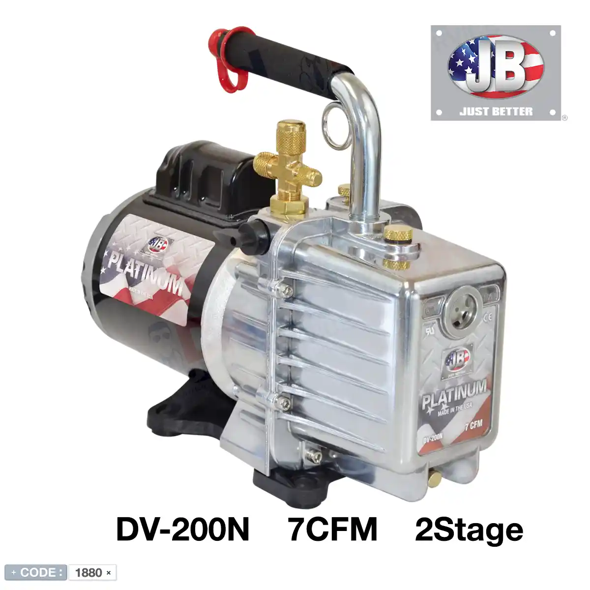 پمپ وکیوم پلاتینیوم 7 سیافام JB Industries مدل DV-200N