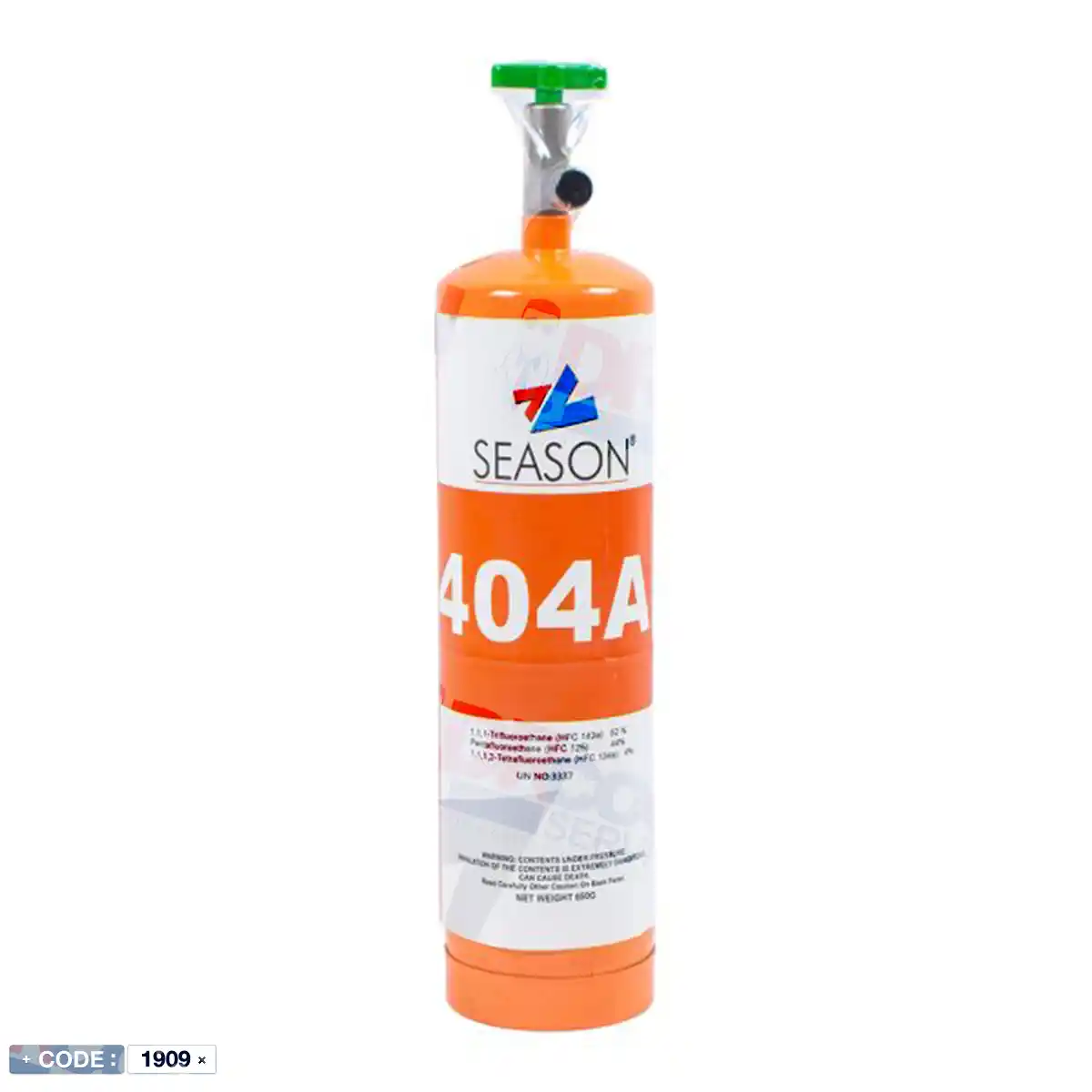 کپسول گاز R404a سیزن شیردار وزن خالص 650 گرم