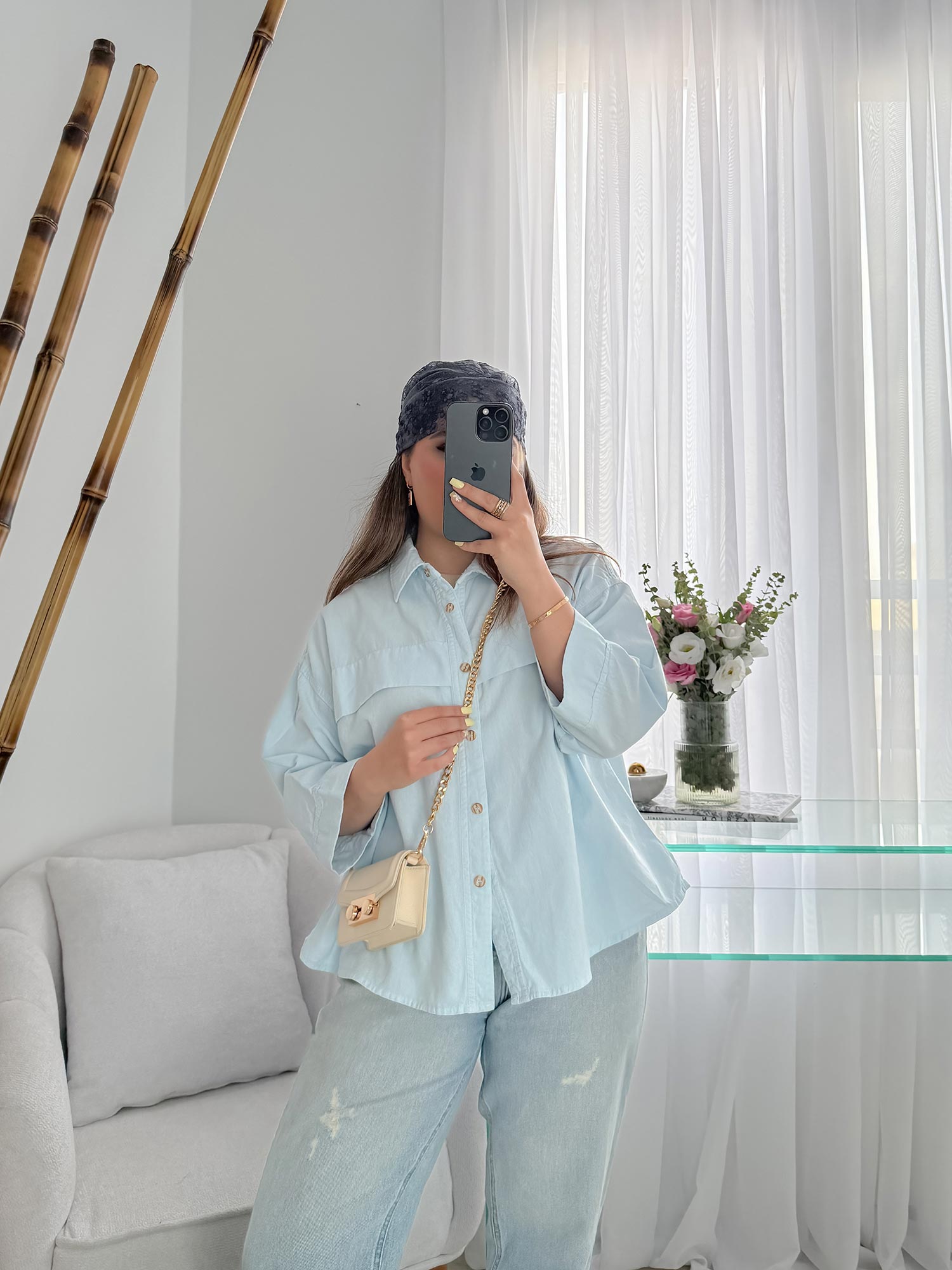 شومیز لینن اُور سایز Breeze