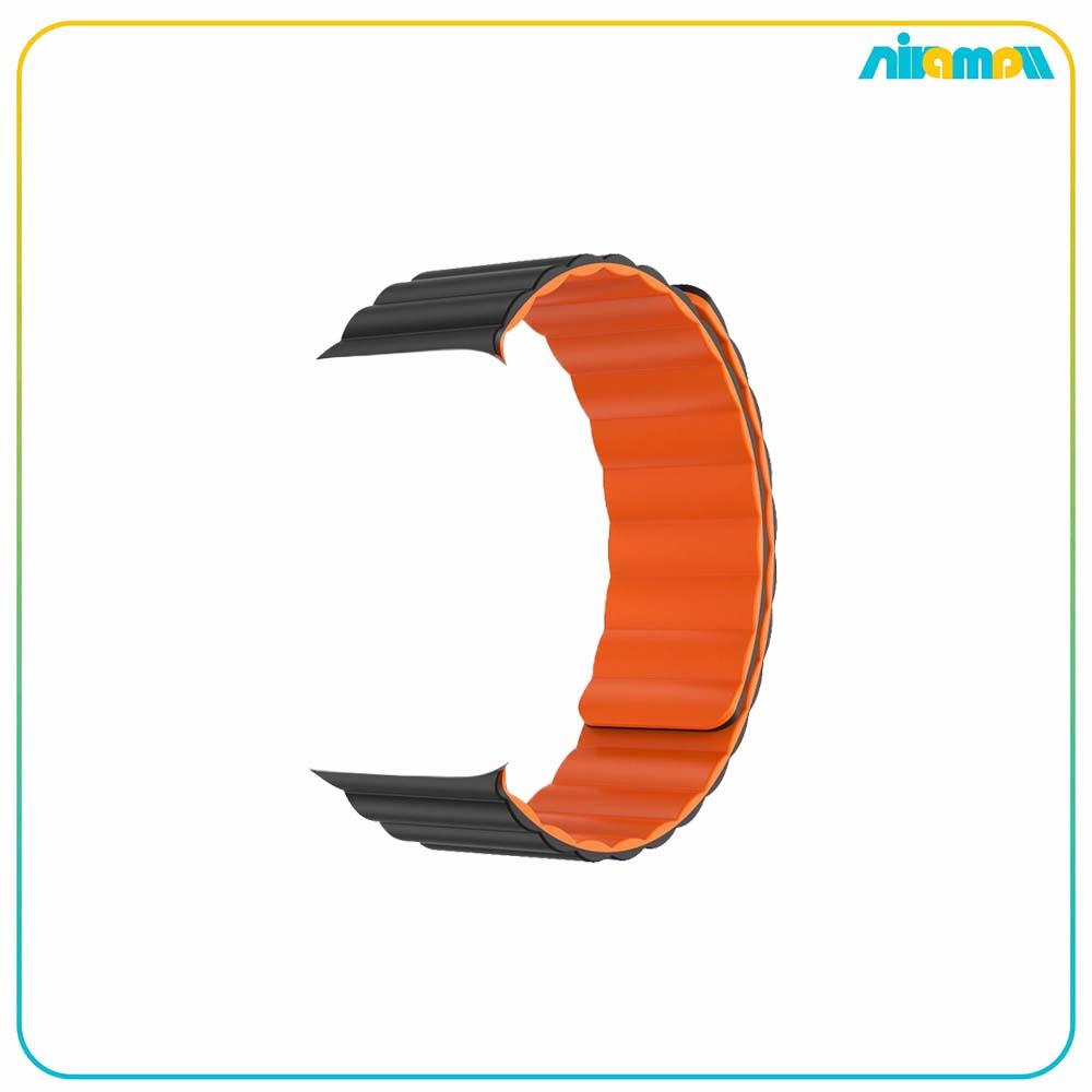 بند ساعت گرین لاین مدل Silicone Magnetic مناسب برای اپل واچ 42/44/45 میلی متری