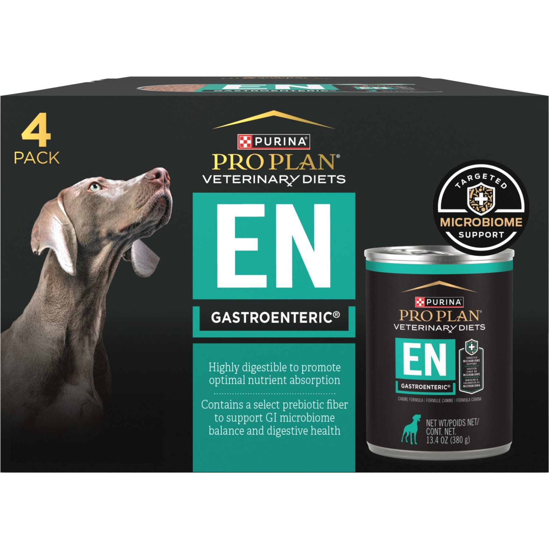 کنسرو پته پورینا پرو پلن سگ بالغ EN گوارشی ۴ عدد ۳۸۰ گرمی | Purina Pro Plan Veterinary Diets EN 4x13.4oz