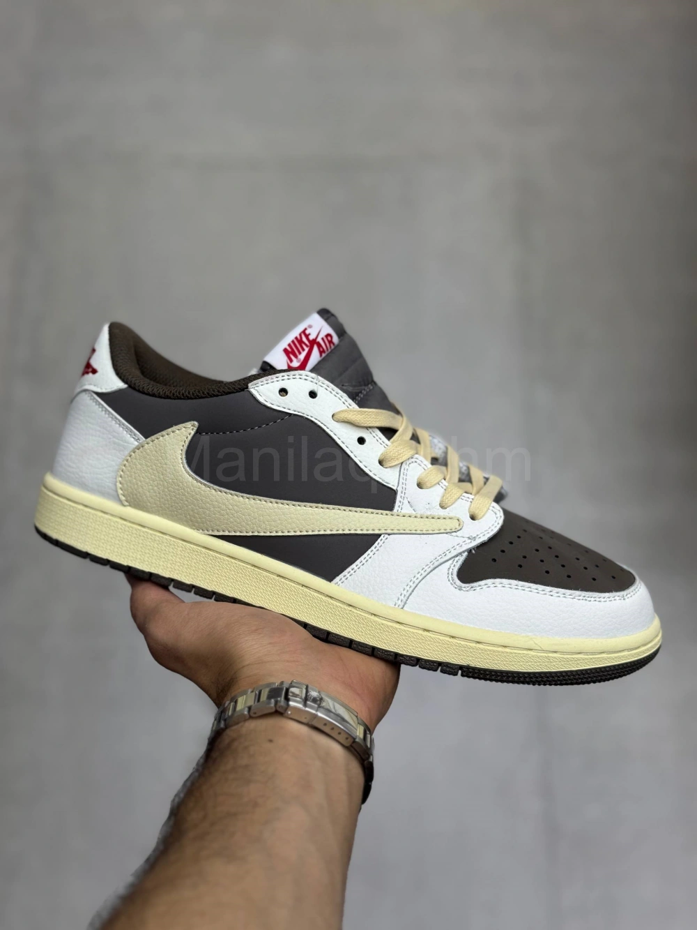 کتونی نایک ایر جردن وان تراویس ریورس موکا قهوه ای Air Jordan 1 x Travis