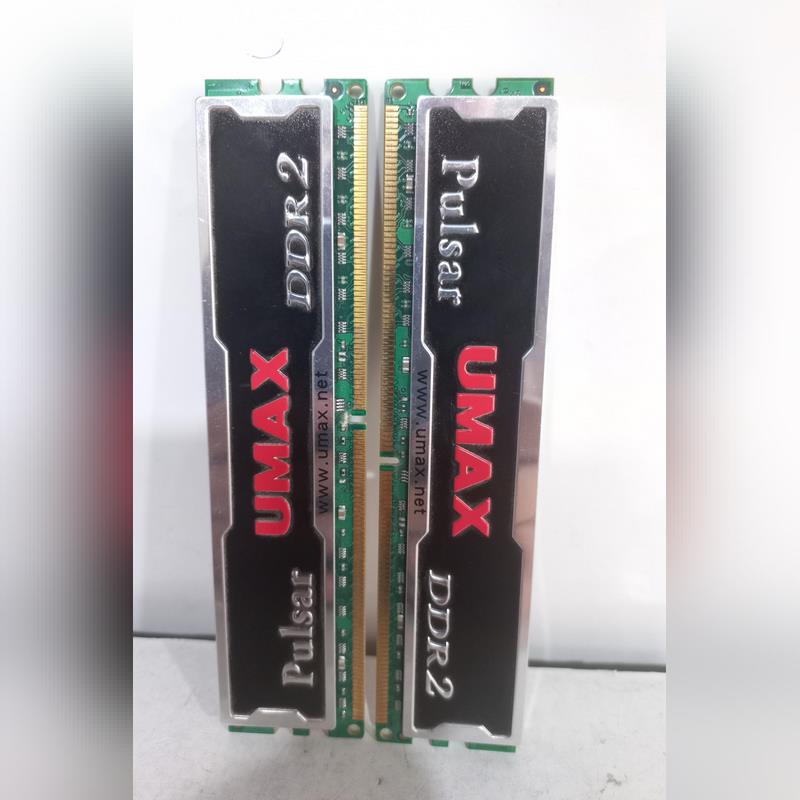 2 عدد رم 1 گیگ Umax DDR2-باس800-استوک