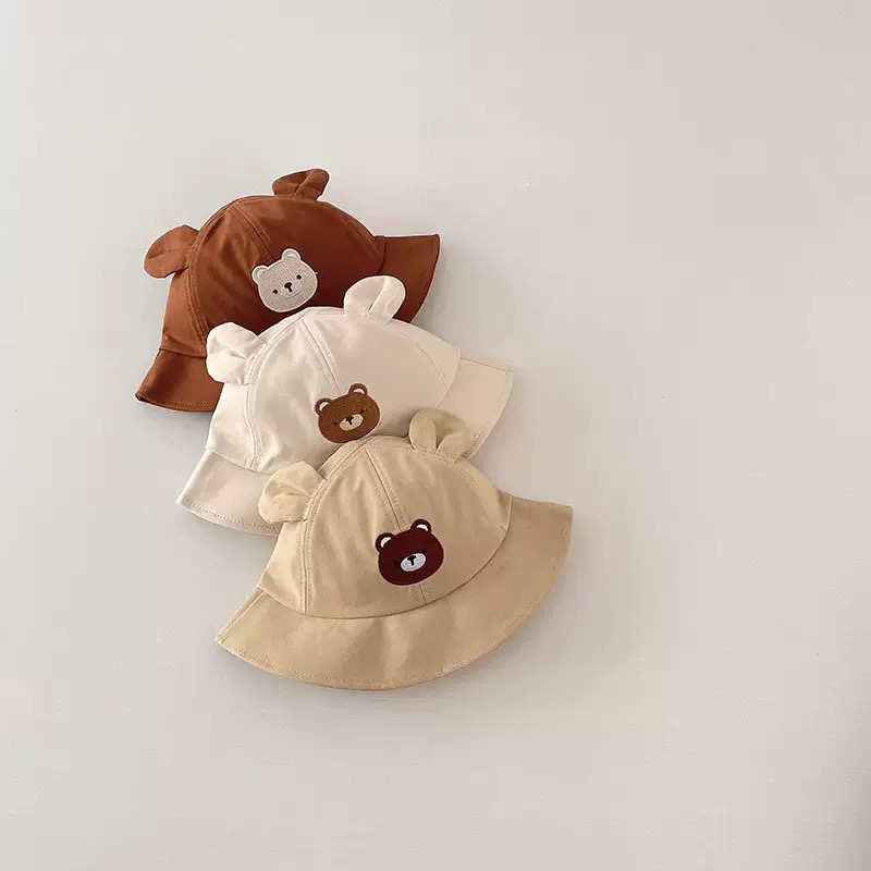 کلاه باکت نوزادی و بچگانه تدی وارداتی(دخترانه و پسرانه)