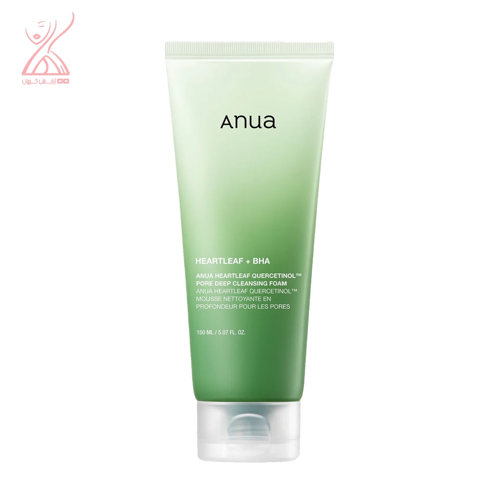 فوم شوینده پاک کننده عمقی منافذ پوست چرب آنوا Anua Heartleaf+BHA
