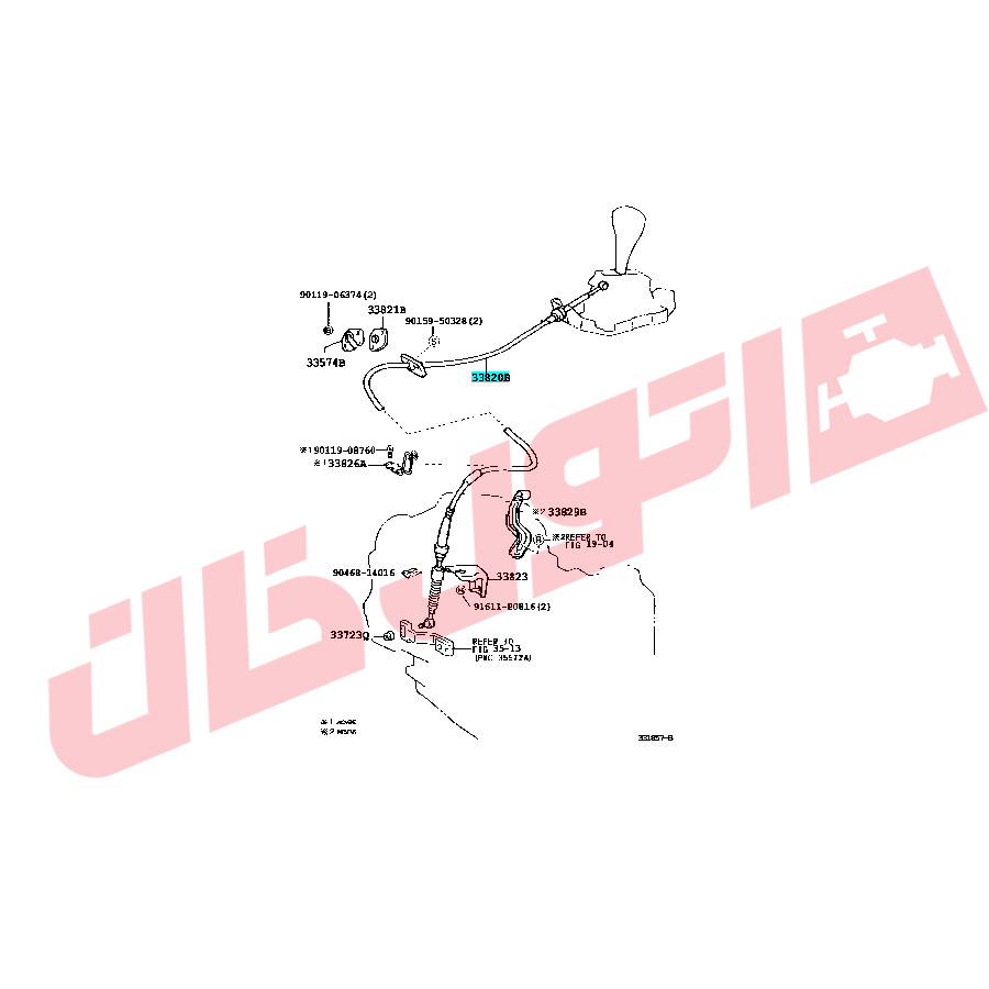 سیم تعویض دنده کمری 4 سیلندر مدل 2006-2005