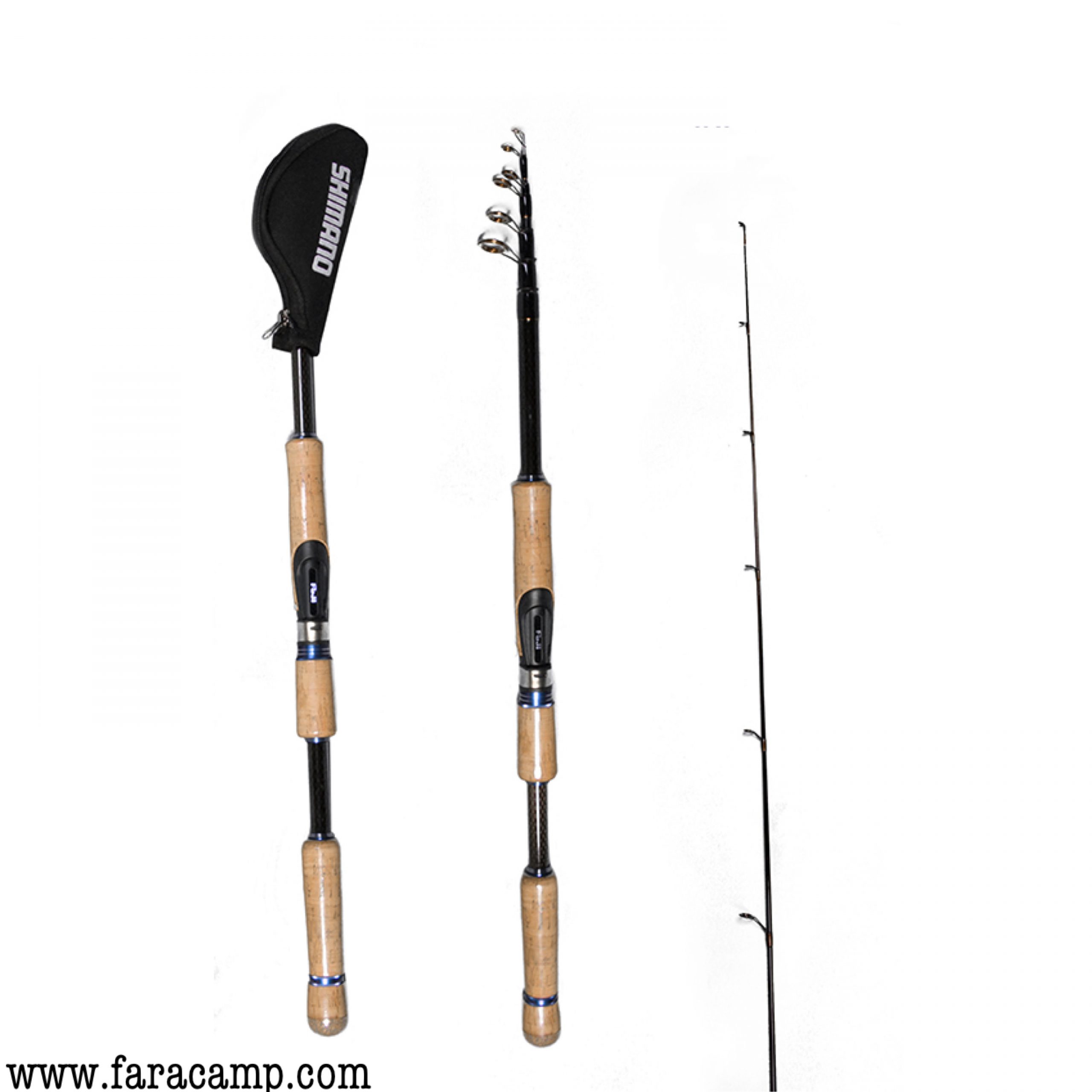چوب ماهیگیری (لنسر) SHIMANO، کربن، CATANA 210، اکشن ۱۵-۴۰ گرم