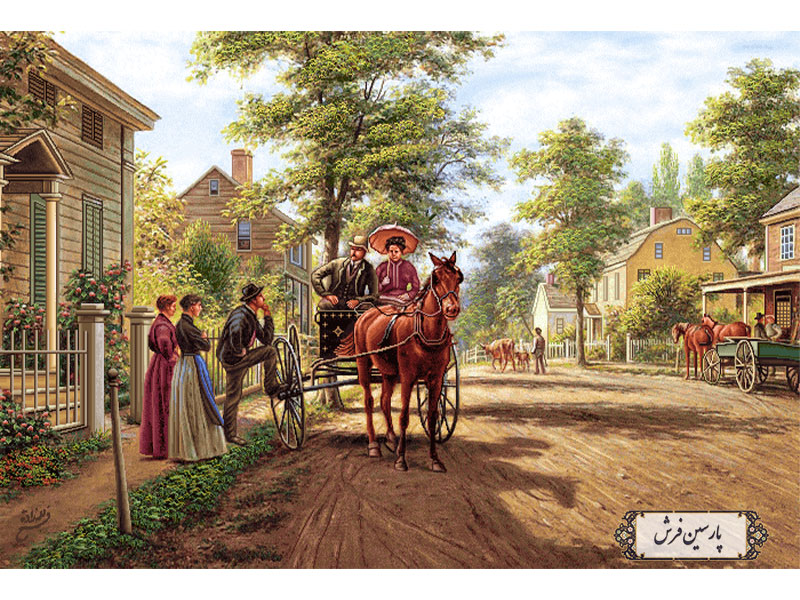 خرید نخ و نقشه تابلو فرش طرح خداحافظی - کد NF2119