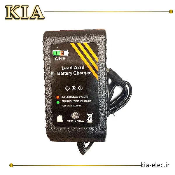 شارژر 12 وات 2 امپر GHK گیره سوسماری