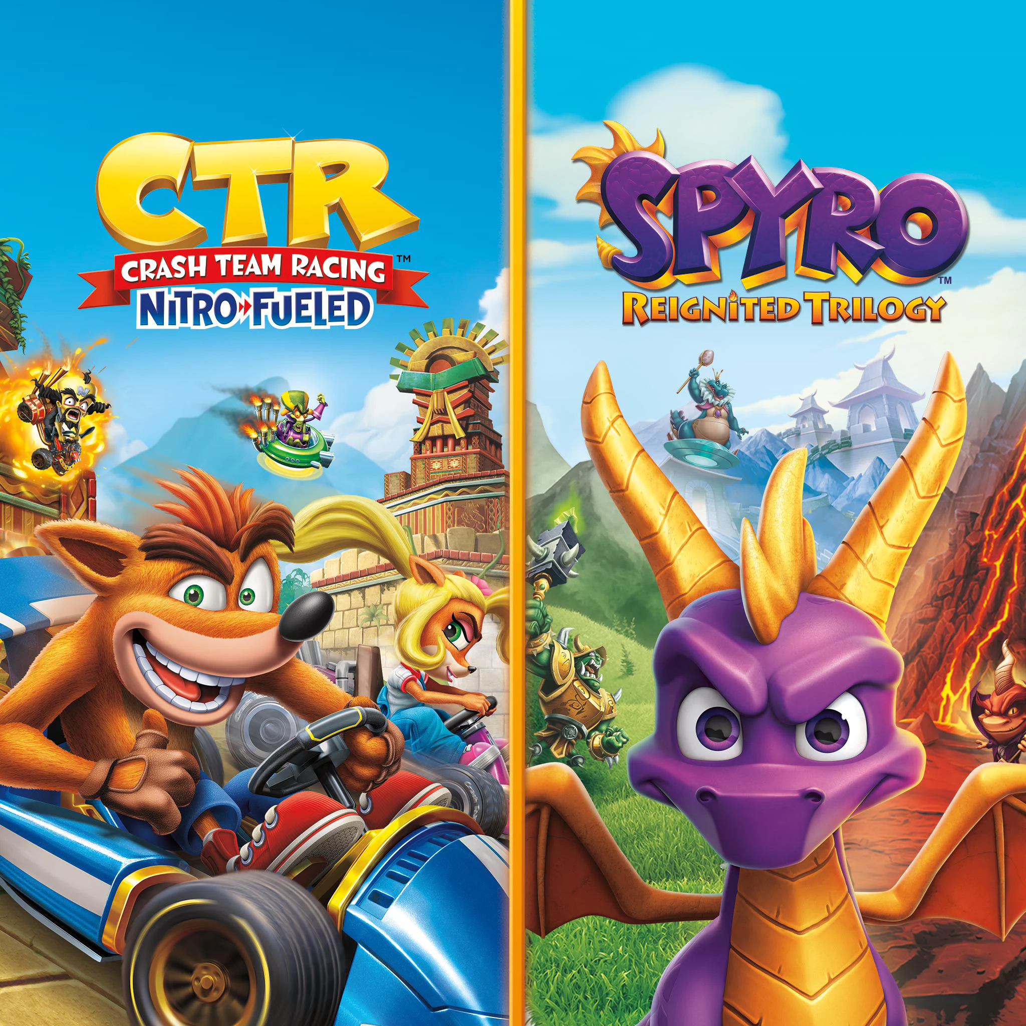 بازی Crash Team Racing & Spyro Bundle