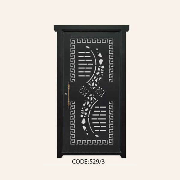 درب یک لنگه فلزی CNC طرح 529