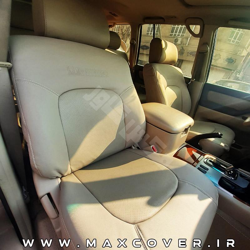 روکش صندلی تویوتا لندکروزر 2016-2006 Landcruiser چرم کرم
