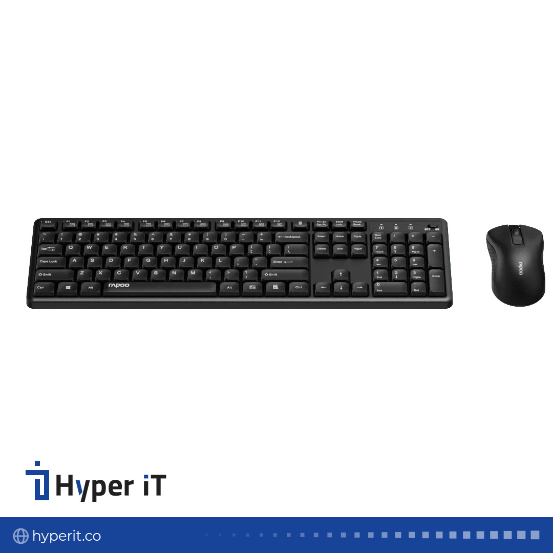 کیبورد و ماوس بی سیم رپو مدل X2100 SILENT