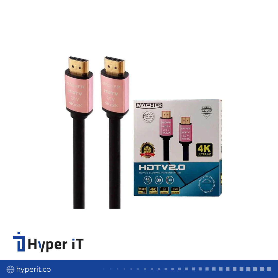کابل HDMI 4K ورژن ۲ ۱٫۵متری PVC مچر/MACHER