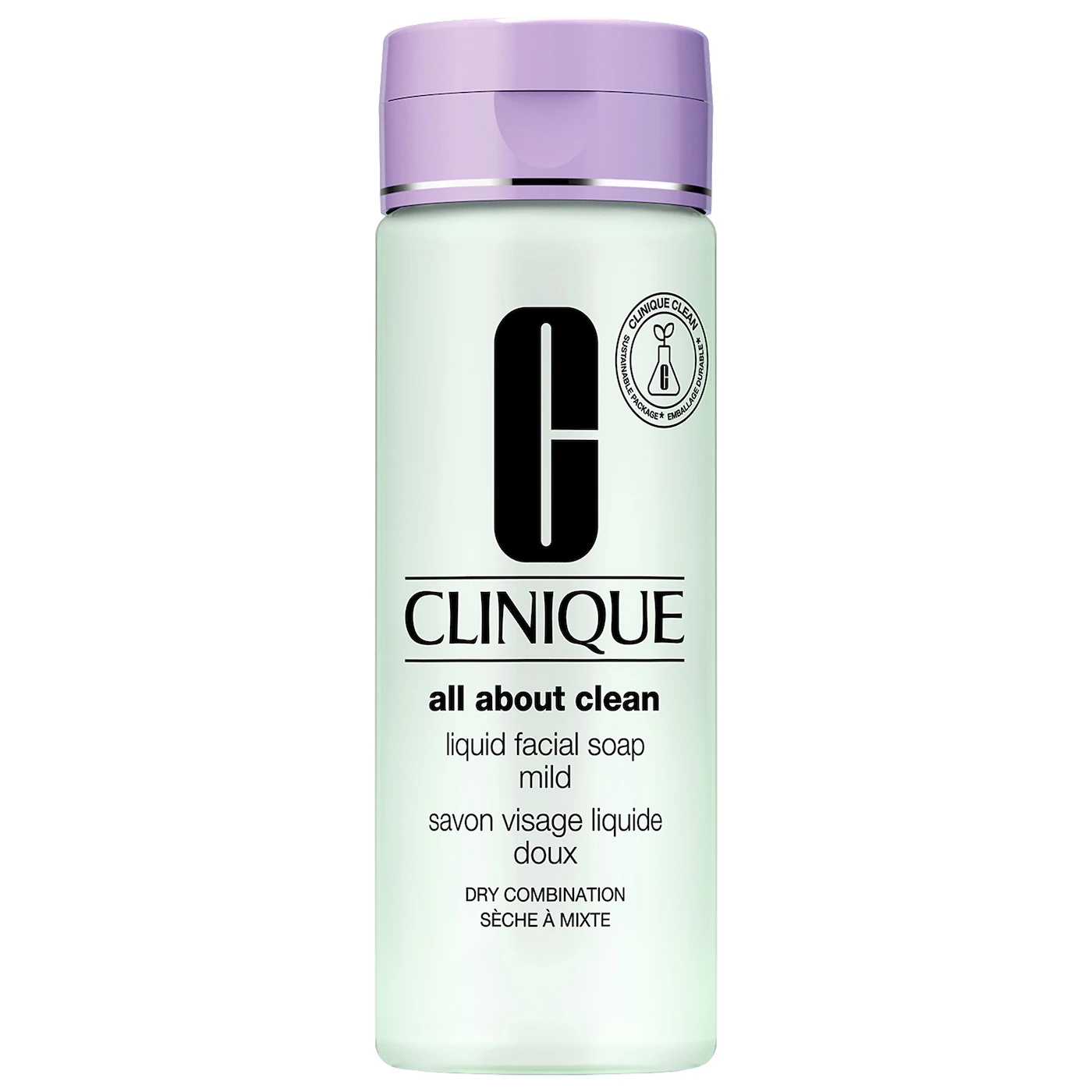 صابون مایع صورت پوست خشک کلینیک | CLINIQUE  All About Clean Liquid Facial Soap