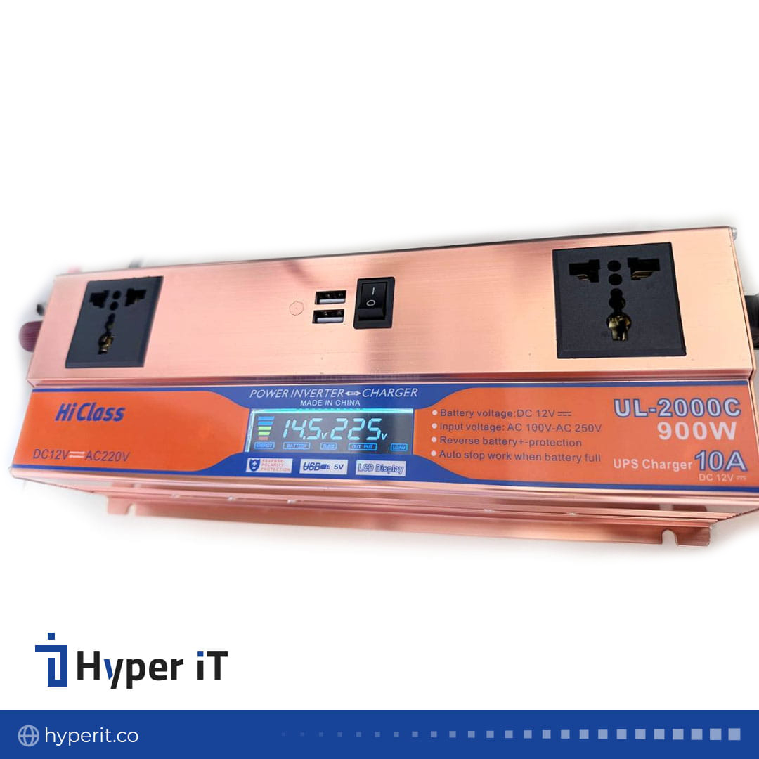 اینورتر شارژر سوئیچینگ 12V به 220V توان 900 وات مدل UL-2000C