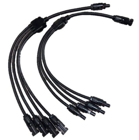 سوکت MC4-4Y چهار به یک سیم‌دار اتصال پنل خورشیدی