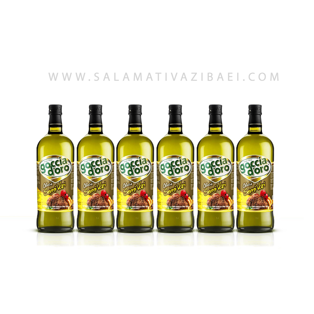 روغن خوراکی و سرخ کردنی رژیمی و بدون پالم میکس ایتالیا پکیج 6 عددی - GOCCIA DORO
