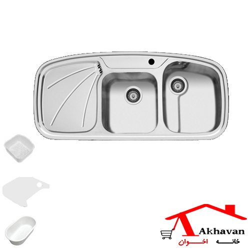 سینک ظرفشویی توکار کد 6new اخوان