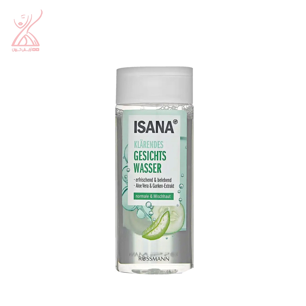 تونر ایسانا حاوی آلوئه ورا و عصاره خیار Isana toner