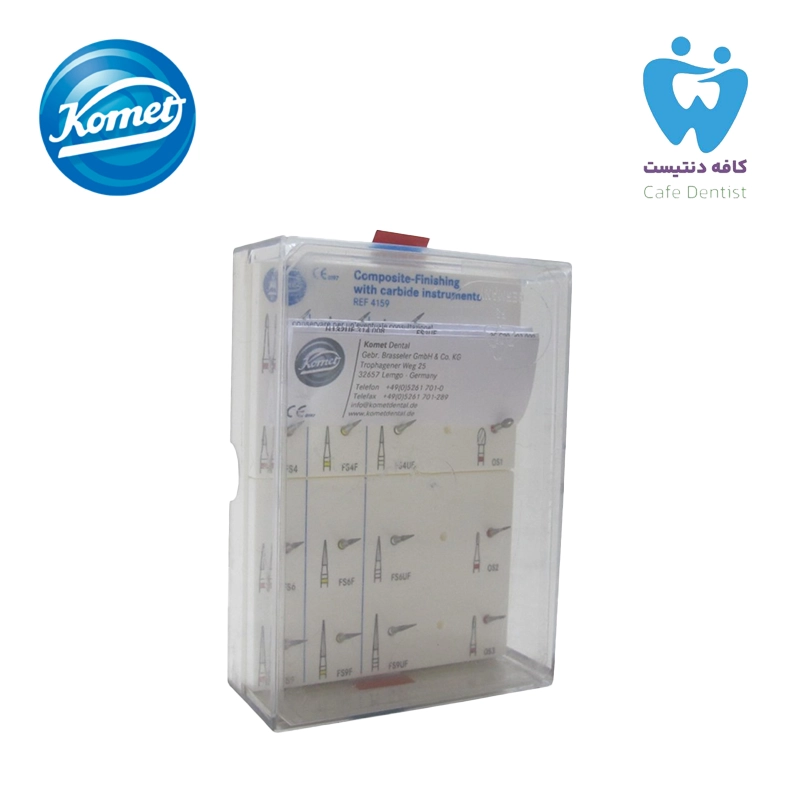 کیت فرز پرداخت کامپوزیت Komet مدل 4159 - Komet Dental Bur Preparation Kit 4159