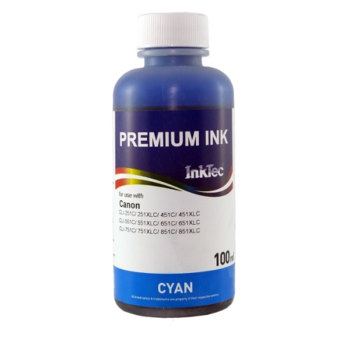 جوهر 100ml اینکتک آبی کانن Inktec 100ml ink cyan Canon