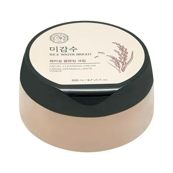کرم پاک کننده و روشن کننده آب برنج فیس شاپ 200 میل THE FACE SHOP Rice Water Bright Cleansing Cream