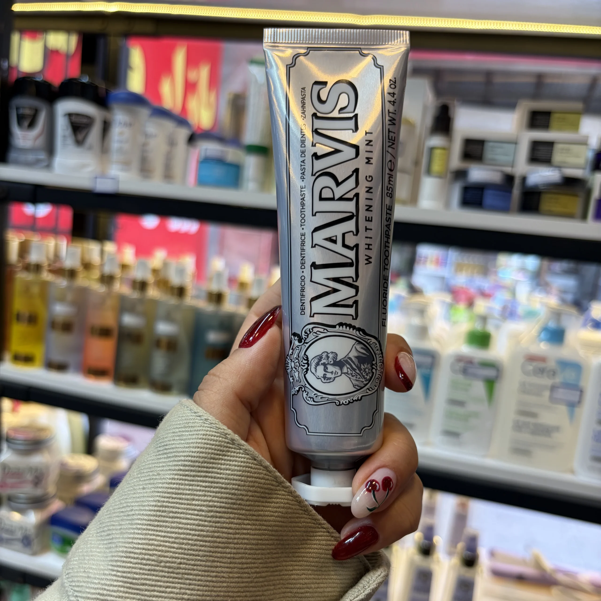 خمیر دندان سفید کننده مارویس مدل Whitening Mint