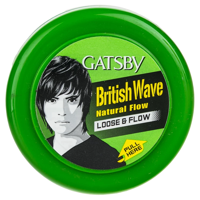 واکس مو گتسبی سبز | GATSBY مدل British Wave حجم 75 گرم