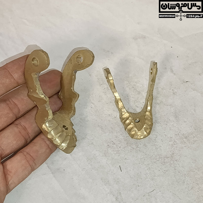 دسته برنجی بغل کتری شیردار مدل فاین