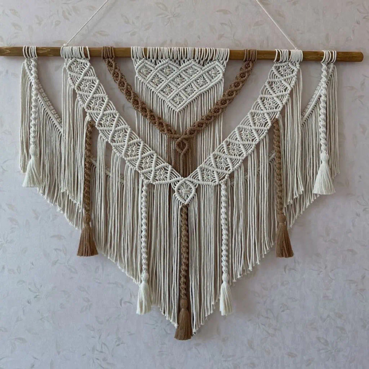 دیوارکوب مکرومه کد 284 برند گره چی و رنگ دلخواه