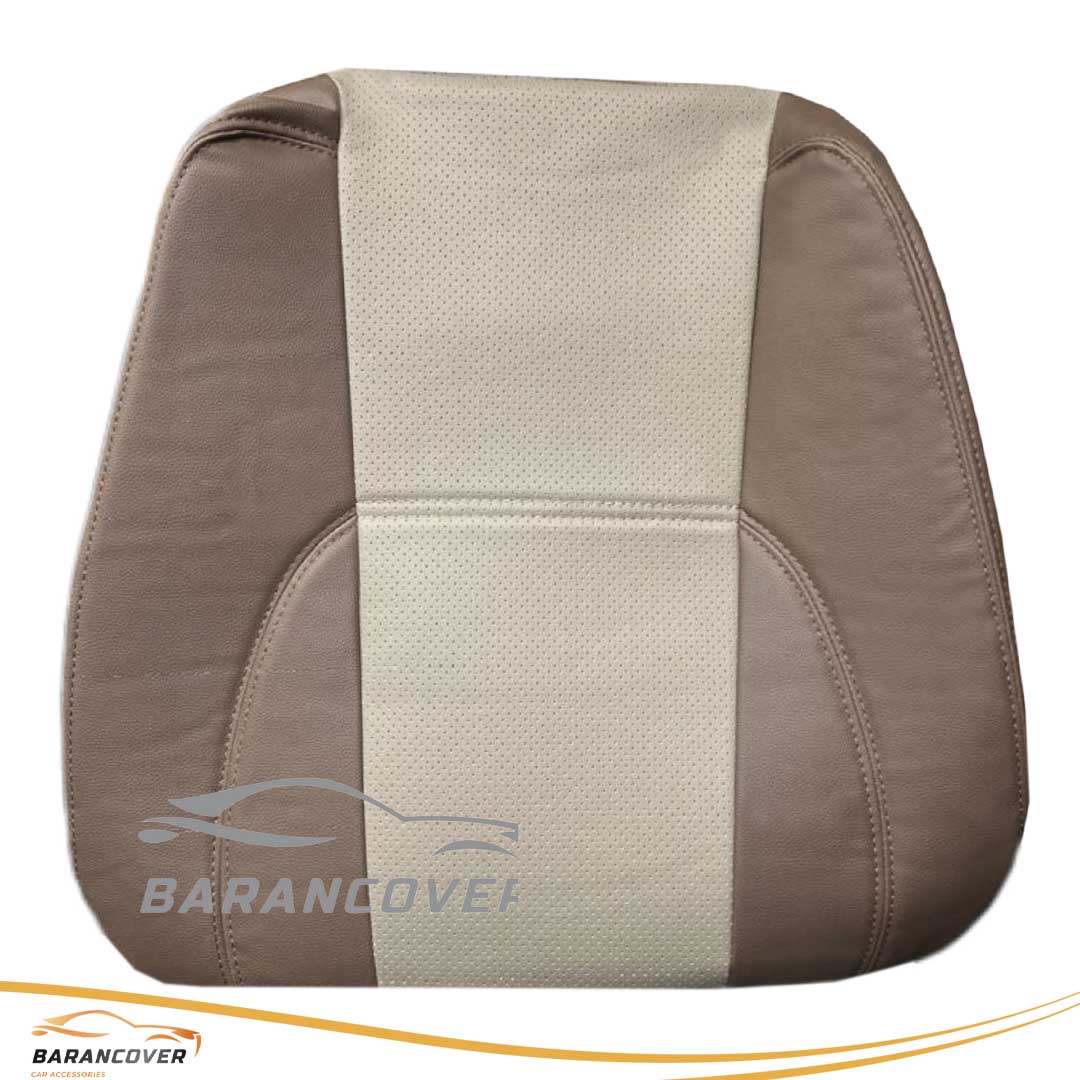 روکش صندلی کیا اسپورتیج قدیم 2007_2010 چرم رنگ قهوه ای کرم
