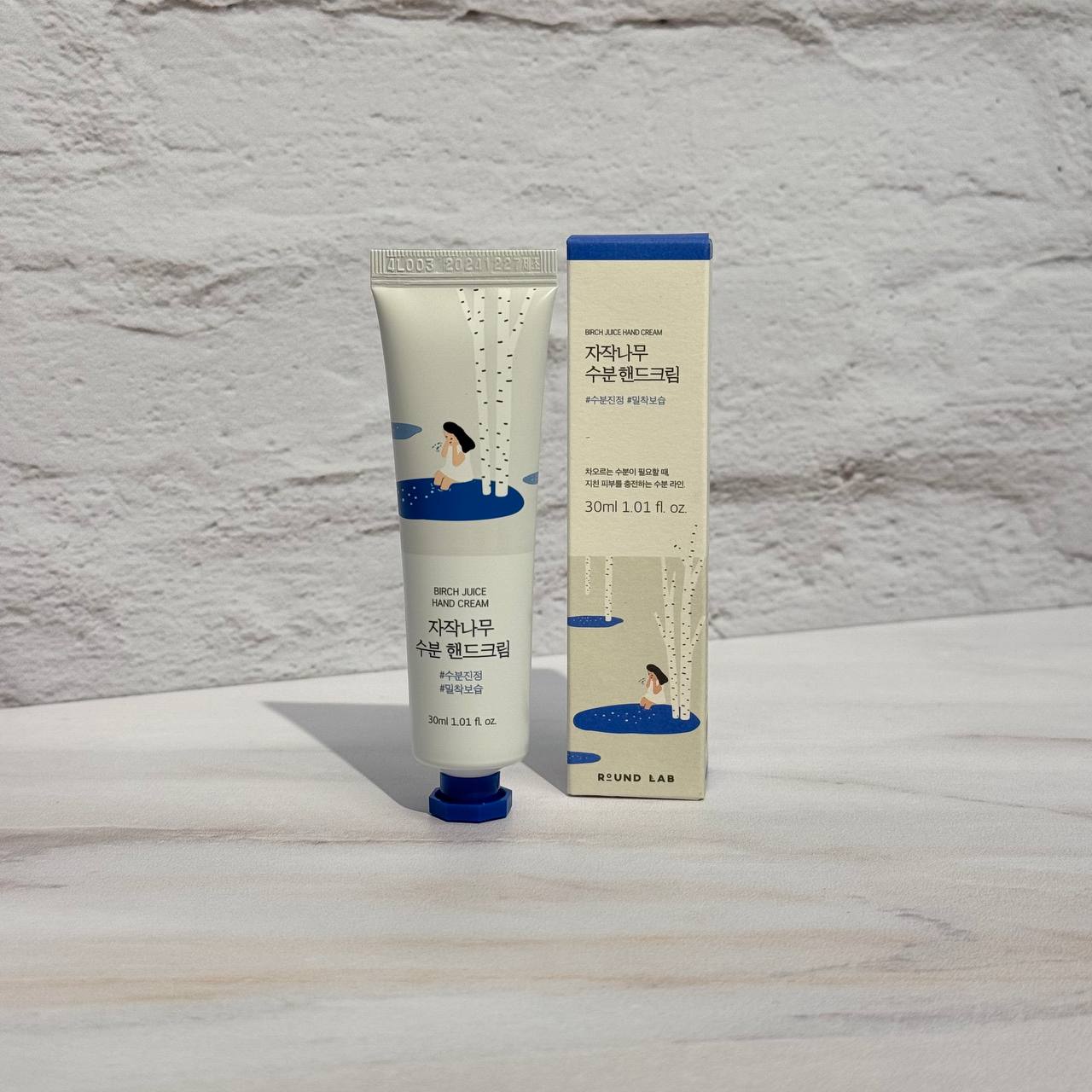 کرم دست مرطوب کننده عصاره درخت توس راندلب 30 میل ROUND LAB - Birch Juice Hand Cream