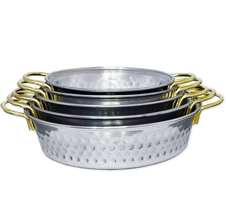 تابه چکشی روحی دو دسته لبه کنگره ای سایز 2