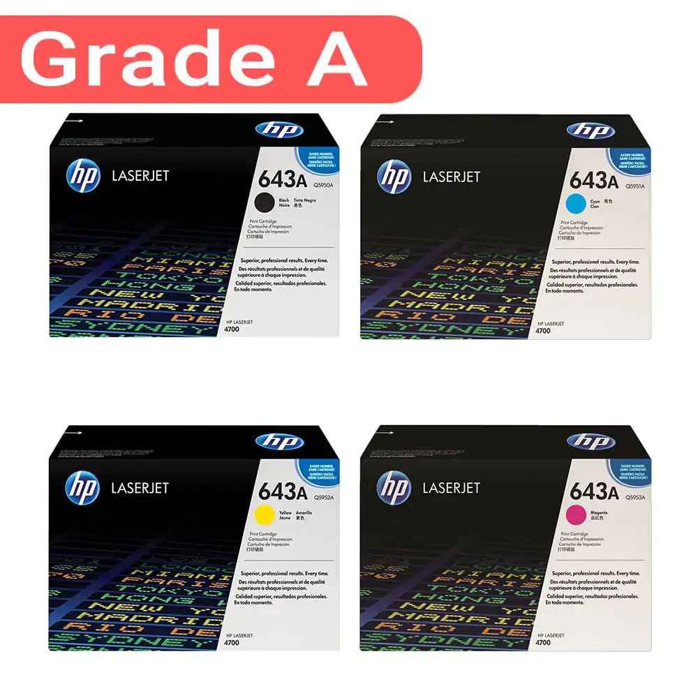 ست کارتریج اچ پی پرینتر 4700 چهار رنگ HP 643A