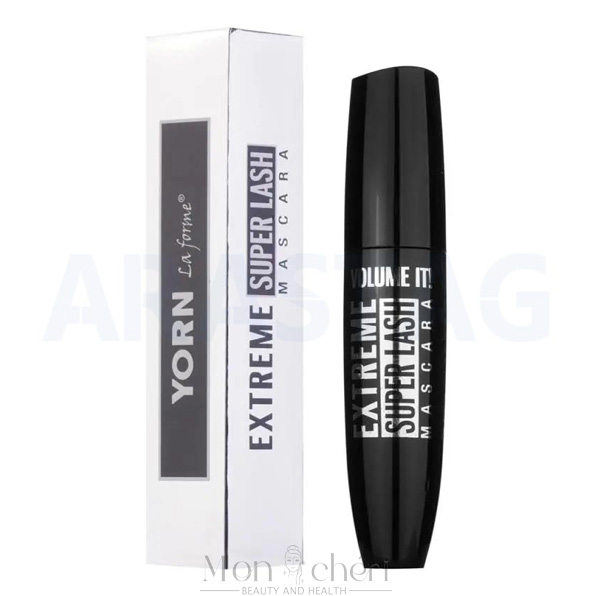 ریمل حجم دهنده یورن (YORN) مدل Extreme Super Lash با حجم 15 میل