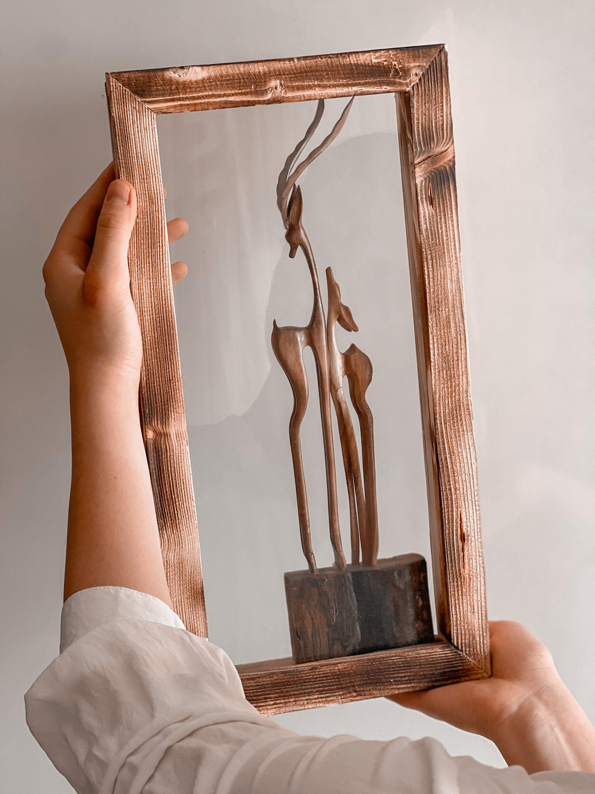 فیگور چوبی آهو