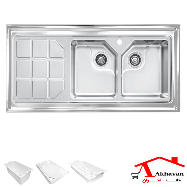 سینک ظرفشویی روکار کد 325S اخوان