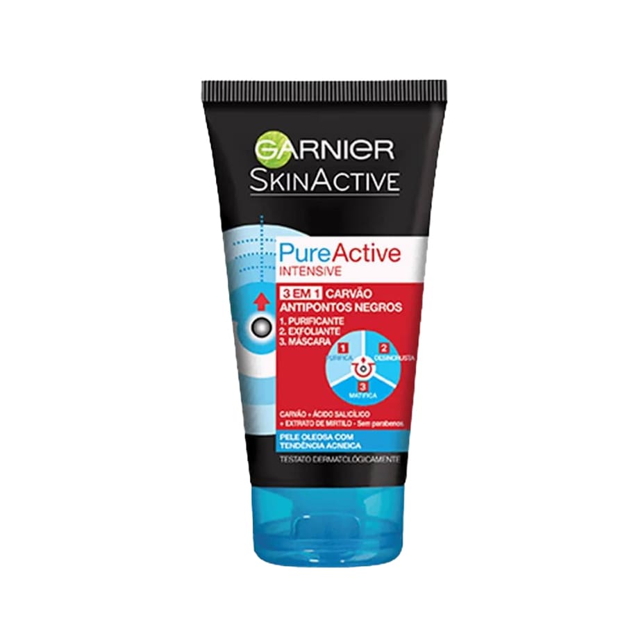 ماسک شوینده اسکراب سه کاره PureActive گارنیر