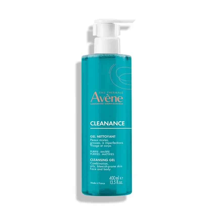 ژل پاک کننده صورت و بدن کلینانس اون پوست چرب پمپی حجم 400 میل Avene Cleanance Cleansing Gel