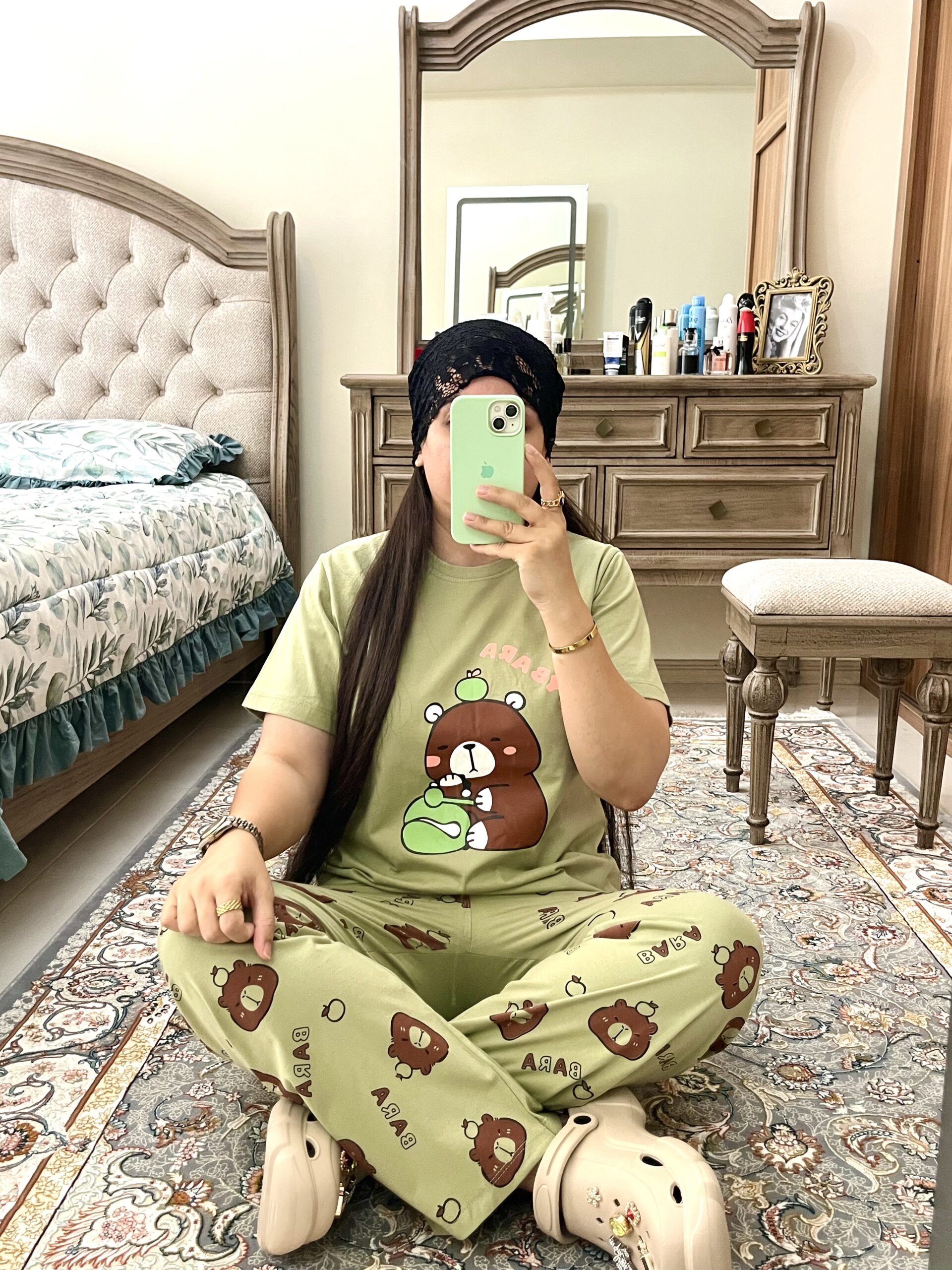 ست bear - سبز, فری سایز