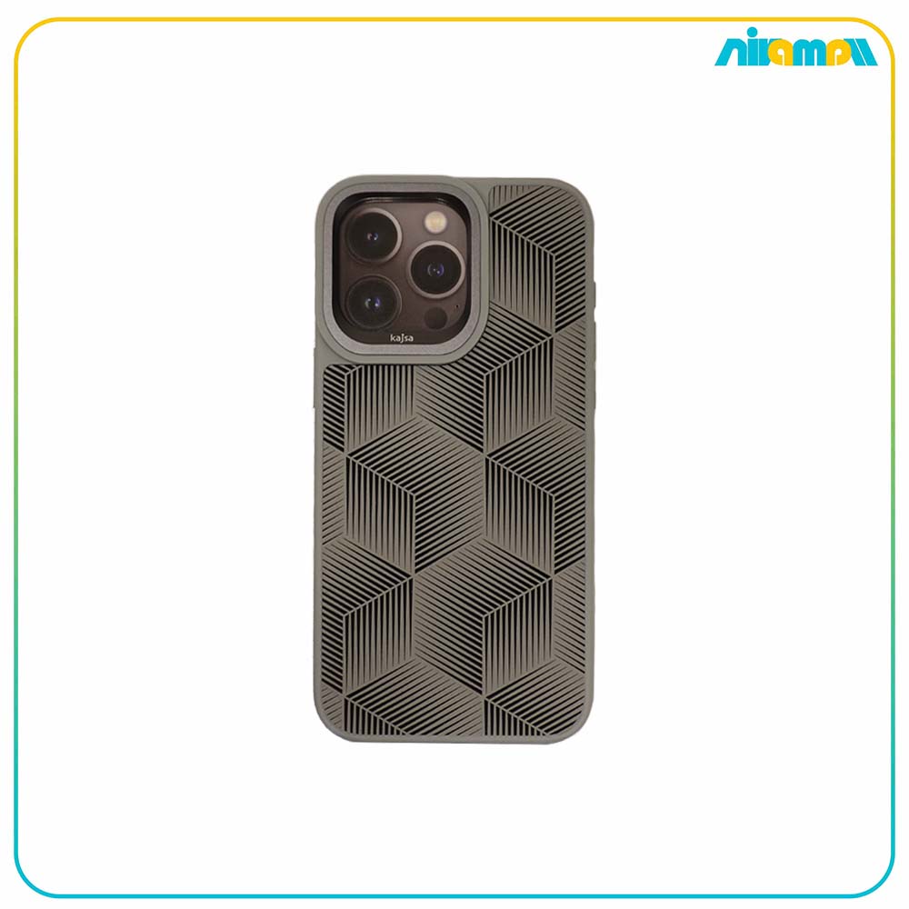 کاور kajsa مدلsplendid collection 3D cube pattern backمناسب برای گوشی iphone 15 promax