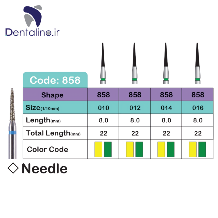 فرز الماسه توربین Needle لاستردنت – Lusterdent Needle