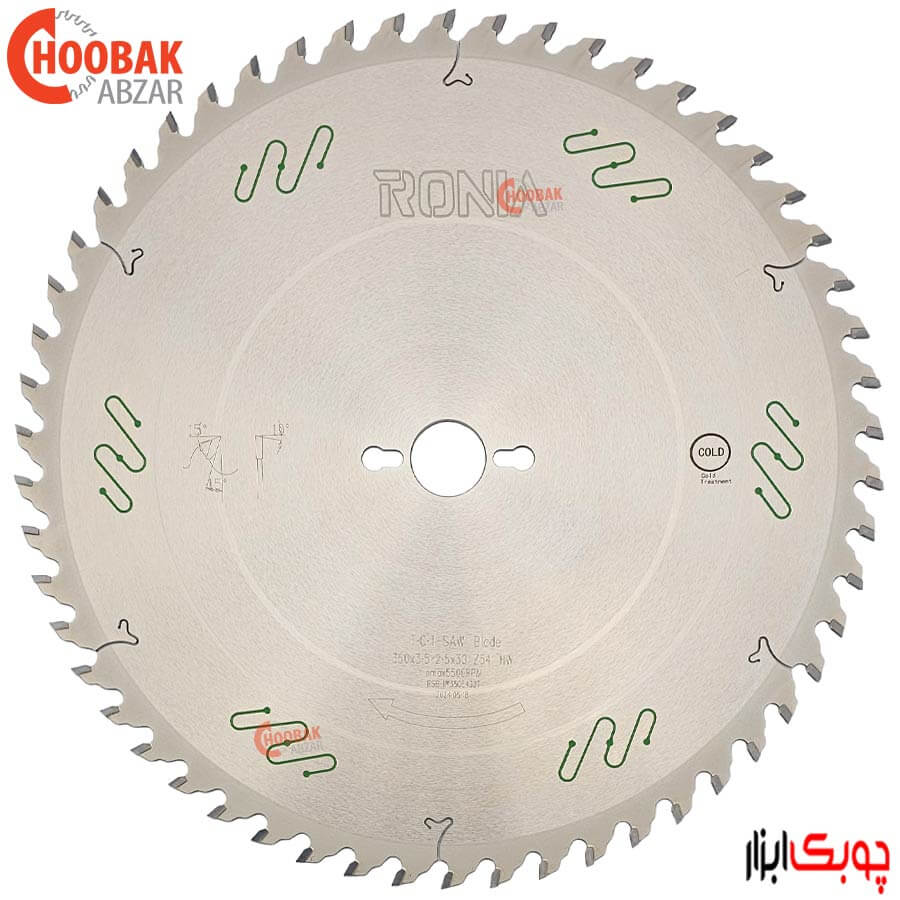 تیغ اره الماس چوب بر 350*54 رونیا کد RSB-IW3505430T