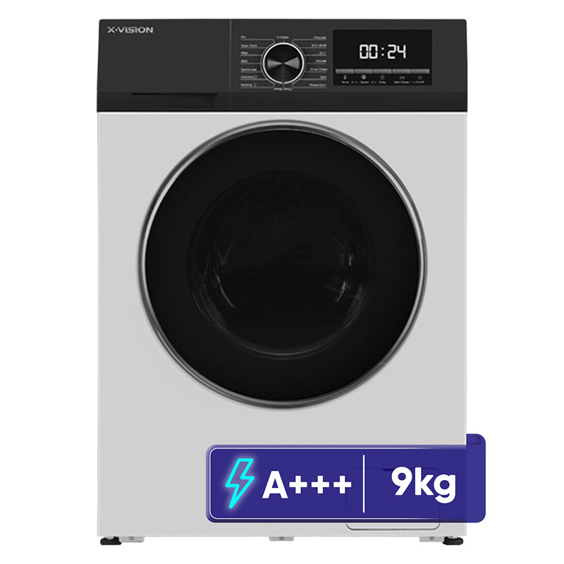 ماشین لباسشویی 9 کیلوگرم اتوماتیک ایکس ویژن مدل TP92-BWD - سفید