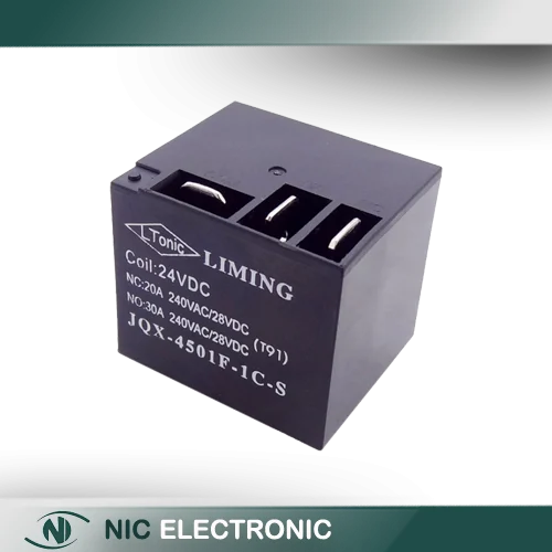 رله فیش خور - کولری 24 ولت 30 آمپر T91 مارک LIMING کد JQX-4501F-1C-S
