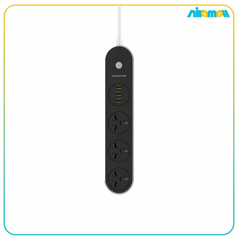 چند راهی برق و USB کینگ استار مدل KPS5115