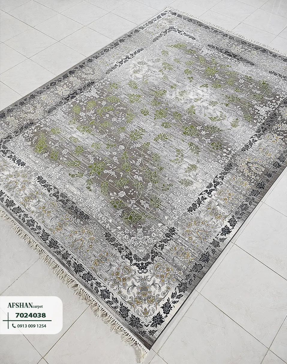 فرش 700 شانه آکرلیک طرح وینتیج صبا کد 7024039 آرزو